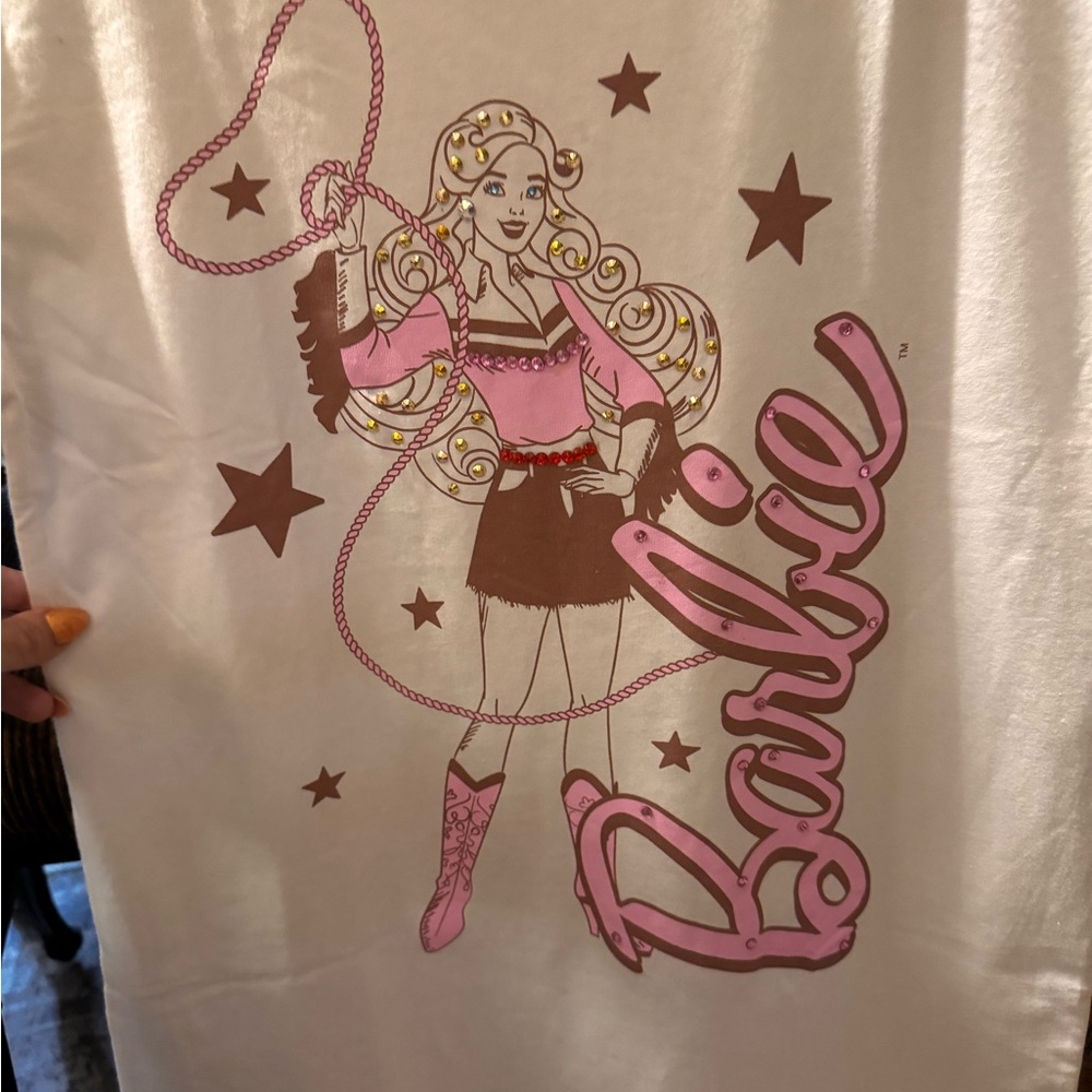 Barbie Pink and Brown Short Sleeve Tees - Picture 2 of 4